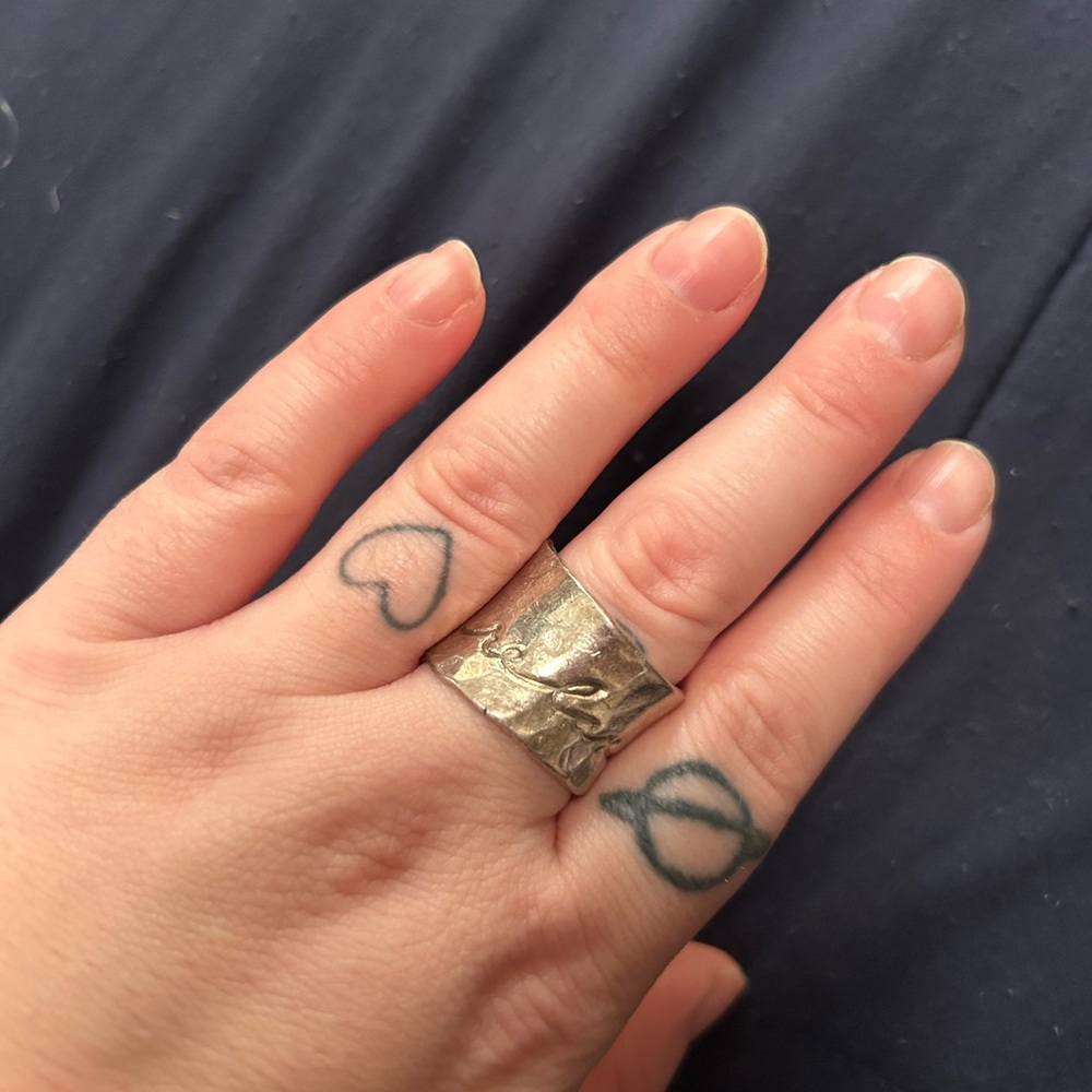 Elegant Silver Textured Ring